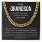 To My Grandson - Cuban Link Chain