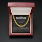 To My Grandson - Cuban Link Chain