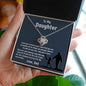 To My Daughter - Dazzling Love Knot Necklace - Love, Dad