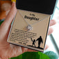 To My Daughter - Dazzling Love Knot Necklace From Dad