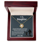 To My Daughter - Dazzling Love Knot Necklace - Love, Dad