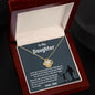 To My Daughter - Dazzling Love Knot Necklace - Love, Dad