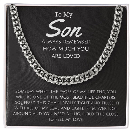 To My Son - Cuban Link Chain