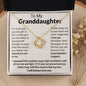 To My Granddaughter - Sparkling Love Knot Necklace