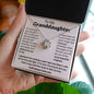 To My Granddaughter - Sparkling Love Knot Necklace