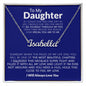 To My Daughter - I Will Always Love You - Custom Name Necklace