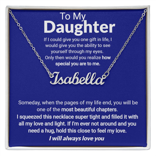 Custom Name Necklace For Daughter